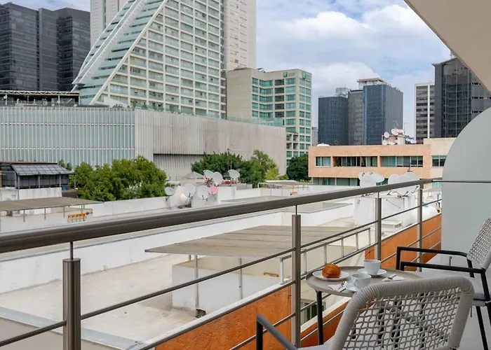 305 1br Capitalia Modern With Rooftop Jacuzzi Gym * México DF